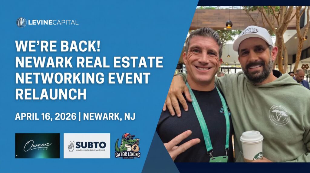 Adam Levine and Pace Morby at the Newark Real Estate Networking Event Relaunch - April 16, 2026