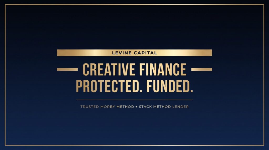 Levine Capital creative finance lender - trusted Morby Method and Stack Method lender